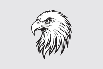 Eagle Head Silhouette Vector