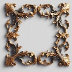 gold ornaments frames & Decorative Baroque Corner