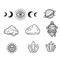 Fototapeta premium Magic and Celestial SVG