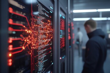 Quantum Computer Processing Data with Visual Interface