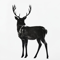 Black Deer Silhouette
