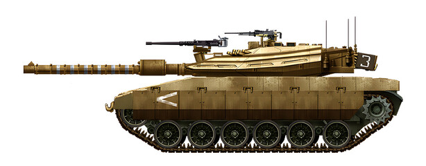 M60 Mk2 (modernization of the M60 Mk1 tank with a new 120mm gun) © Tikros