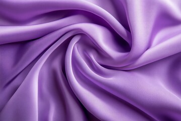 Obraz premium Smooth lavender satin fabric with gentle folds creating soft, luxurious texture. Lighting enhances sheen and richness of color. Neural network AI generated