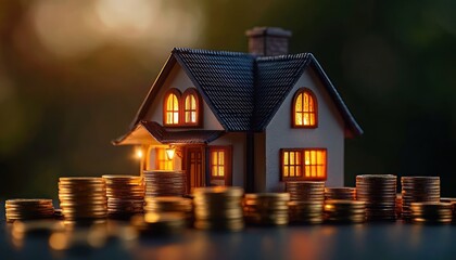 Investment Home Saving with Loan Finance for Wealth Building in Real Estate Business