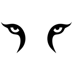 Simple panther eye silhouette