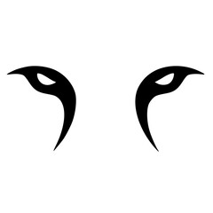 Simple panther eye silhouette