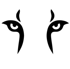 Simple panther eye silhouette