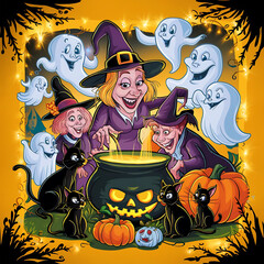 Picture frame halloween border