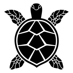Obraz premium Vector Graphics of Turtle with Patterned Shell Design