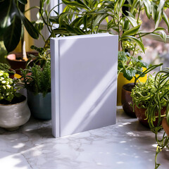 Blank White Book Mockup