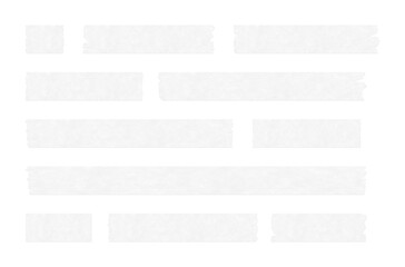 collection of scotch tape strips on transparent background, isolated, png file
