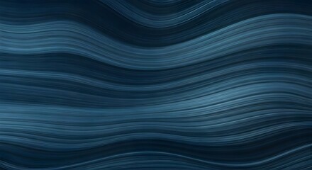 A fluid abstract pattern resembling ocean waves in deep blue hues, Ai Generated