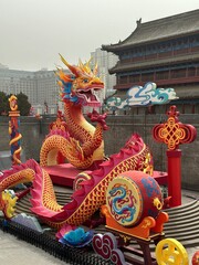 chinese dragon statue