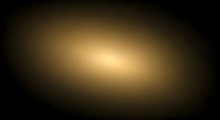 A metallic gradient pattern with soft golden reflections on a black background, Ai Generated