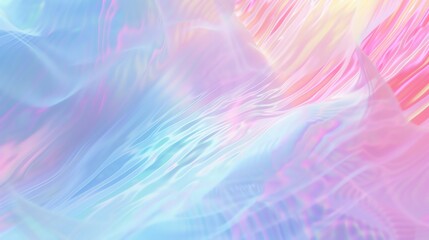 Abstract background with iridescent blue, pink, and yellow colors.