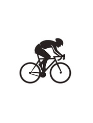 Obraz premium Cyclist Speeding on Road Bike: Embrace Outdoor Cycling Adventure and Fitness