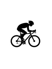 Dynamic Cycling Silhouette: Mountain and Road Biking for Fitness and Adventure