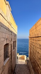 Santa Cesarea Terme, vista con mare