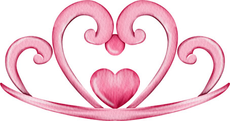 watercolor princess crown © Je