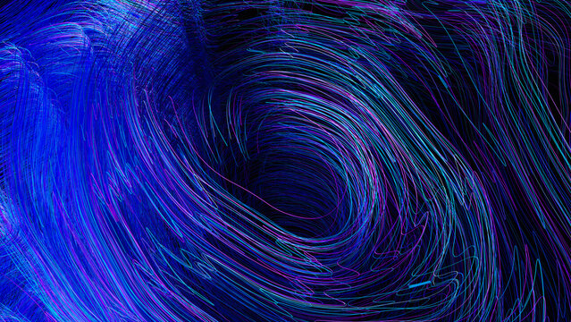 Dynamic abstract lines create a technological background