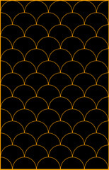 Fototapeta premium Classic Japanese Seigaiha Wave Pattern