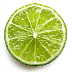 Generic Sliced Lime Overview Vibrant Green Pure Color.