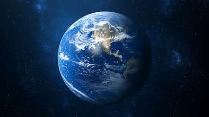 Obraz premium earth and moon