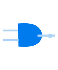 Plug icon filled with two tone