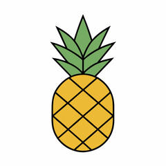 pineapple vector illustration