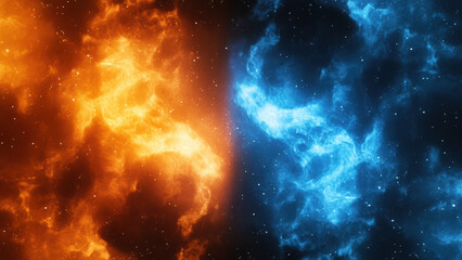 Fire and Ice Collide in a Dramatic Elemental Showdown