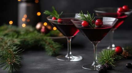 Festive Cranberry Cocktails (1)