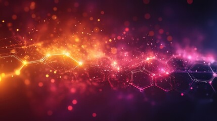 Obraz premium Abstract Digital Network Flow (2)