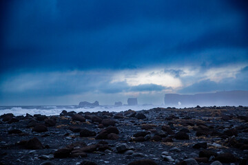 stormy sky over the sea