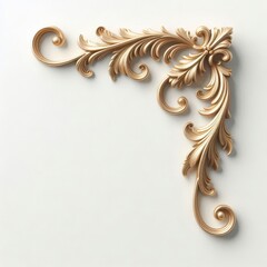 gold ornaments frames & Decorative Baroque Corner