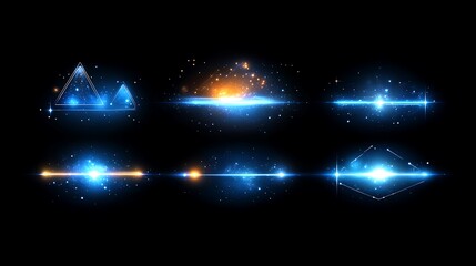 Abstract light effects collection.