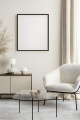 a modern living room interior , Generative AI	