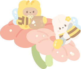 Cute Honey Bee Collection – Adorable Bees and Flowers