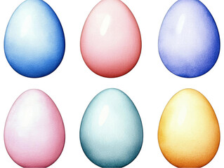 Colorful Easter Eggs Illustration On Transparent Background With Various Colors And Textured Surfaces Optimized For Adobe Stock Photo