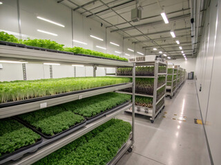 microgreens growing factory