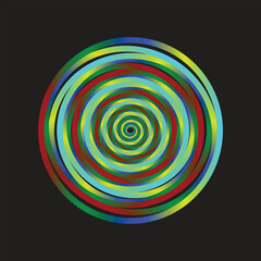 abstract background with colorful circles