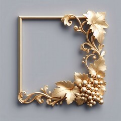 gold ornaments frames & Decorative Baroque Corner