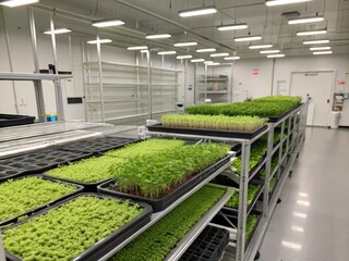 microgreens growing factory