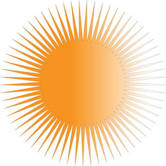 abstract sun vector illustration design
