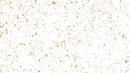 Vector gold particles confetti glitter on transparent background.  Gold sparks and doted golden glitter special light effect celebration background. 