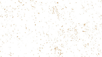 Vector gold particles confetti glitter on transparent background.  Gold sparks and doted golden glitter special light effect celebration background. 