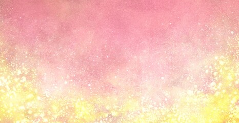 桜色と金箔の華やかな背景イラストレーション