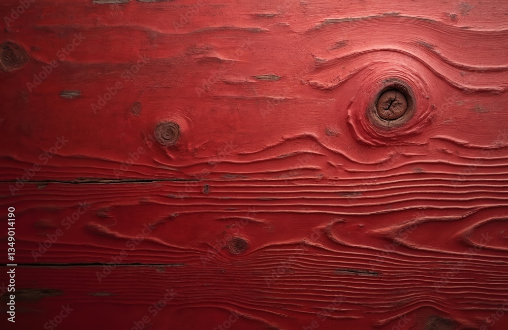 Poster close-up red wood grain texture background. rustic wooden surface with natural wood grain pattern. v