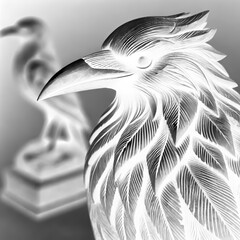 Handcrafted Wooden Crow Sculpture – Exquisite Bird Art for Decor