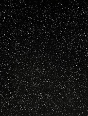 Fototapeta premium Starry Night Background, Dense White Dots, Black Sky, Abundant Stars, Abstract, Dark, Cosmic, Celestial, Texture, Illustration, Design, Pattern, Art, Space, Night