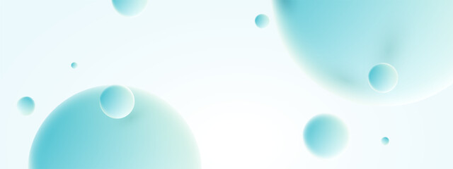 3D ball abstract Background. Soft Gradient with minimal bounce ball with shadow and light effect. Realistic 3d bubble background.